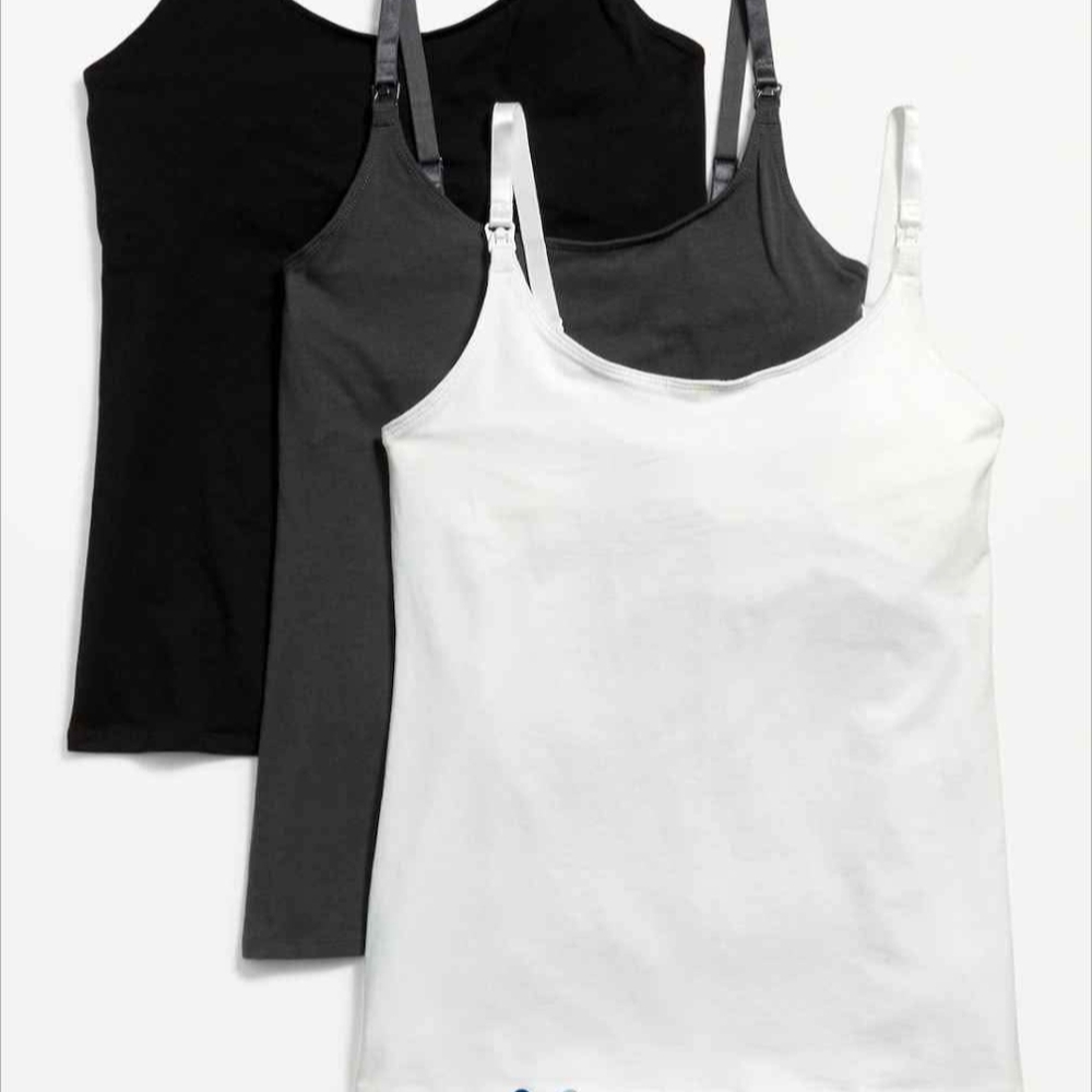 Women's Black, Gray, and White Camisole Set